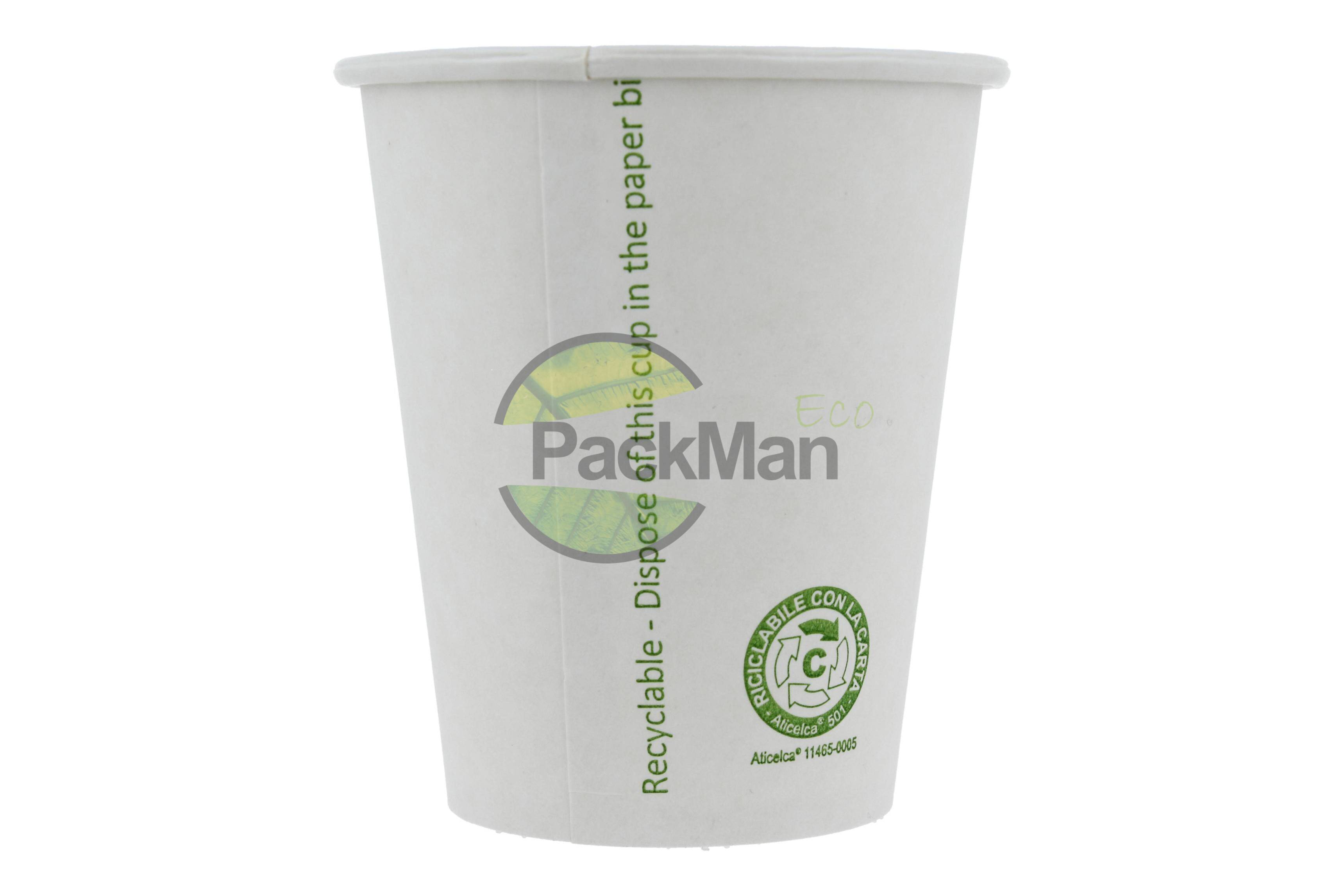 Kubek 250ml papier PF Green Leaf Plastic (Photo 4)