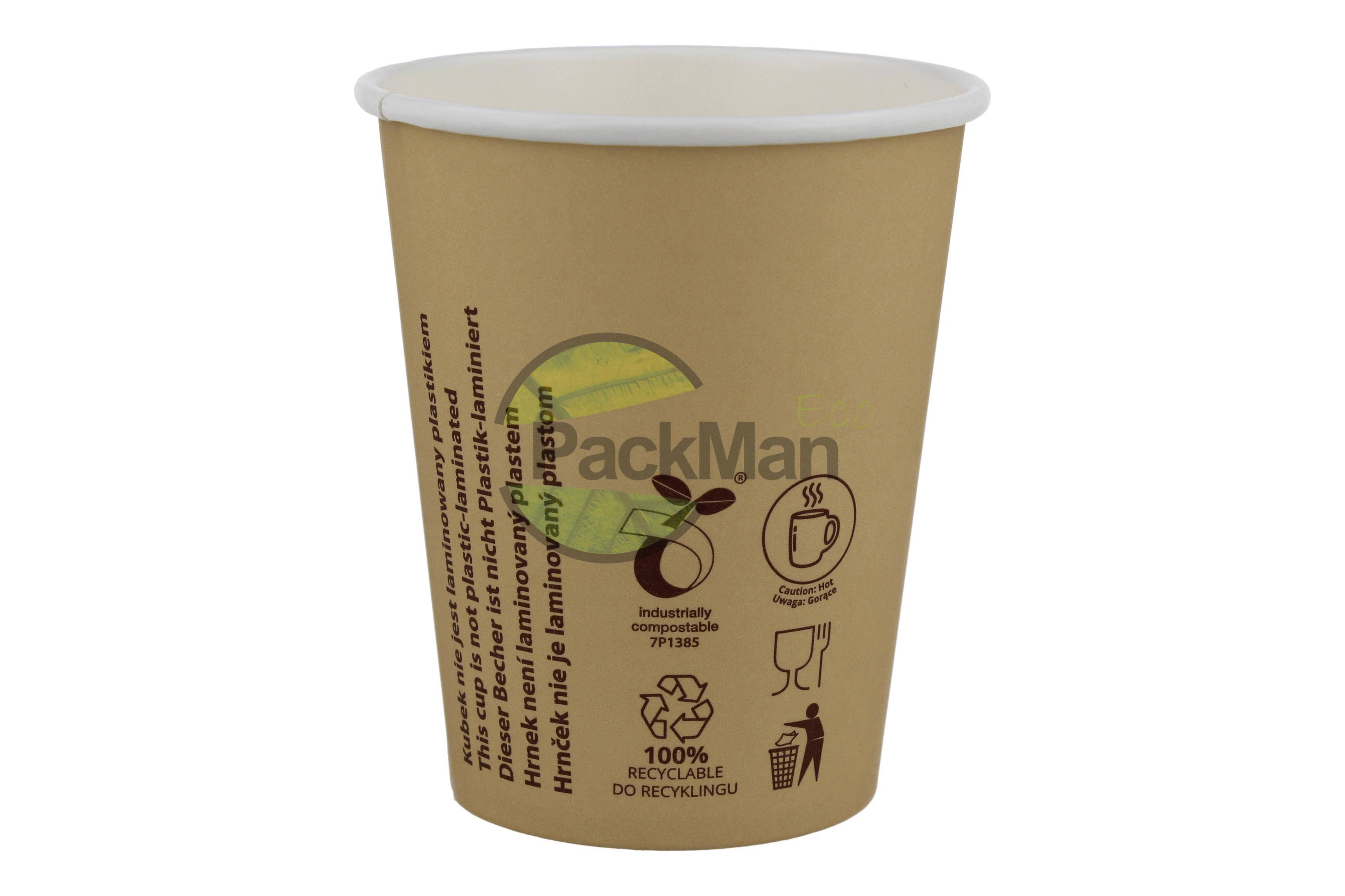Becher 250 ml braunes Papier PF B14267