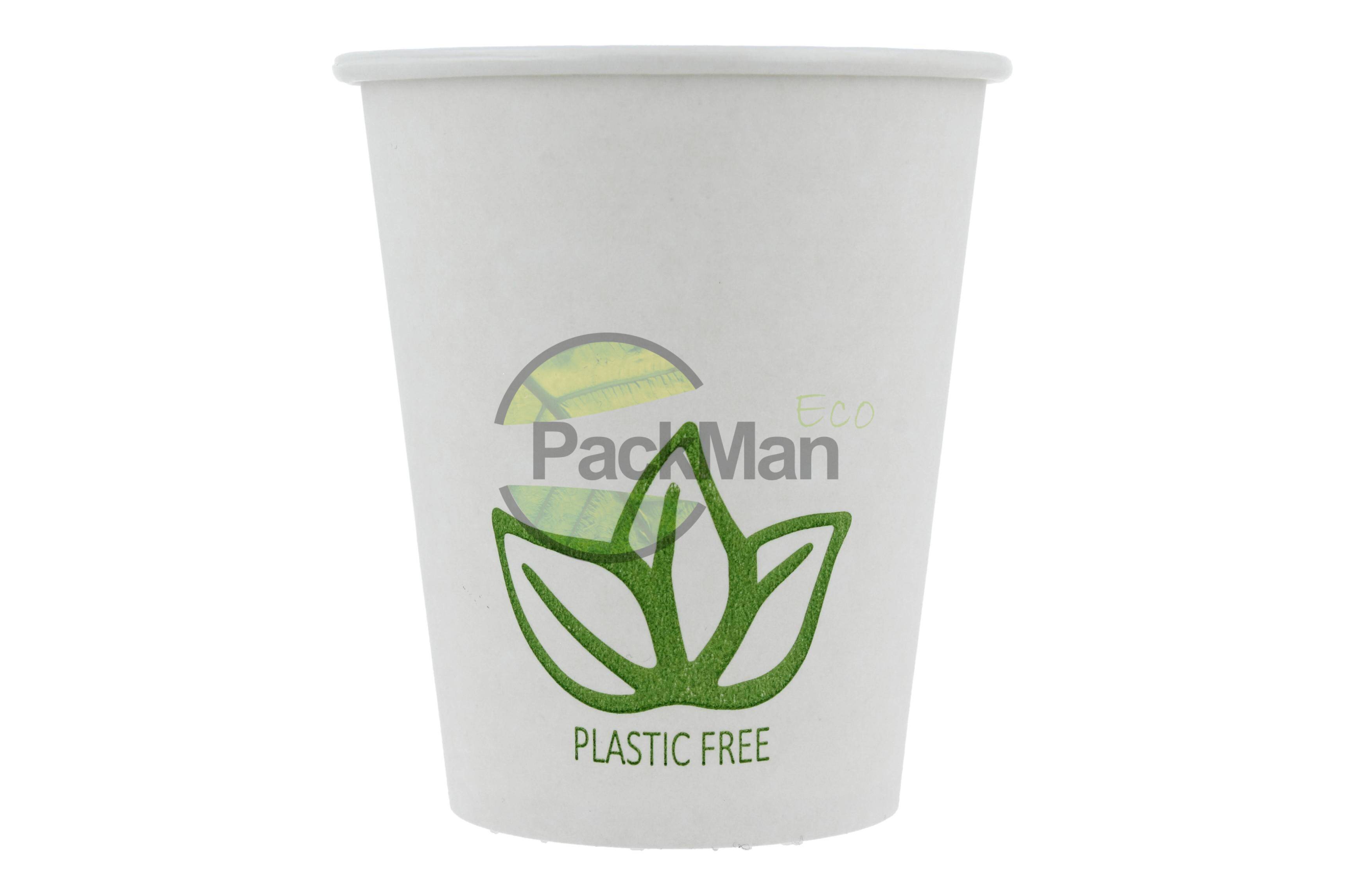 Kubek 250ml papier PF Green Leaf Plastic (Photo 3)