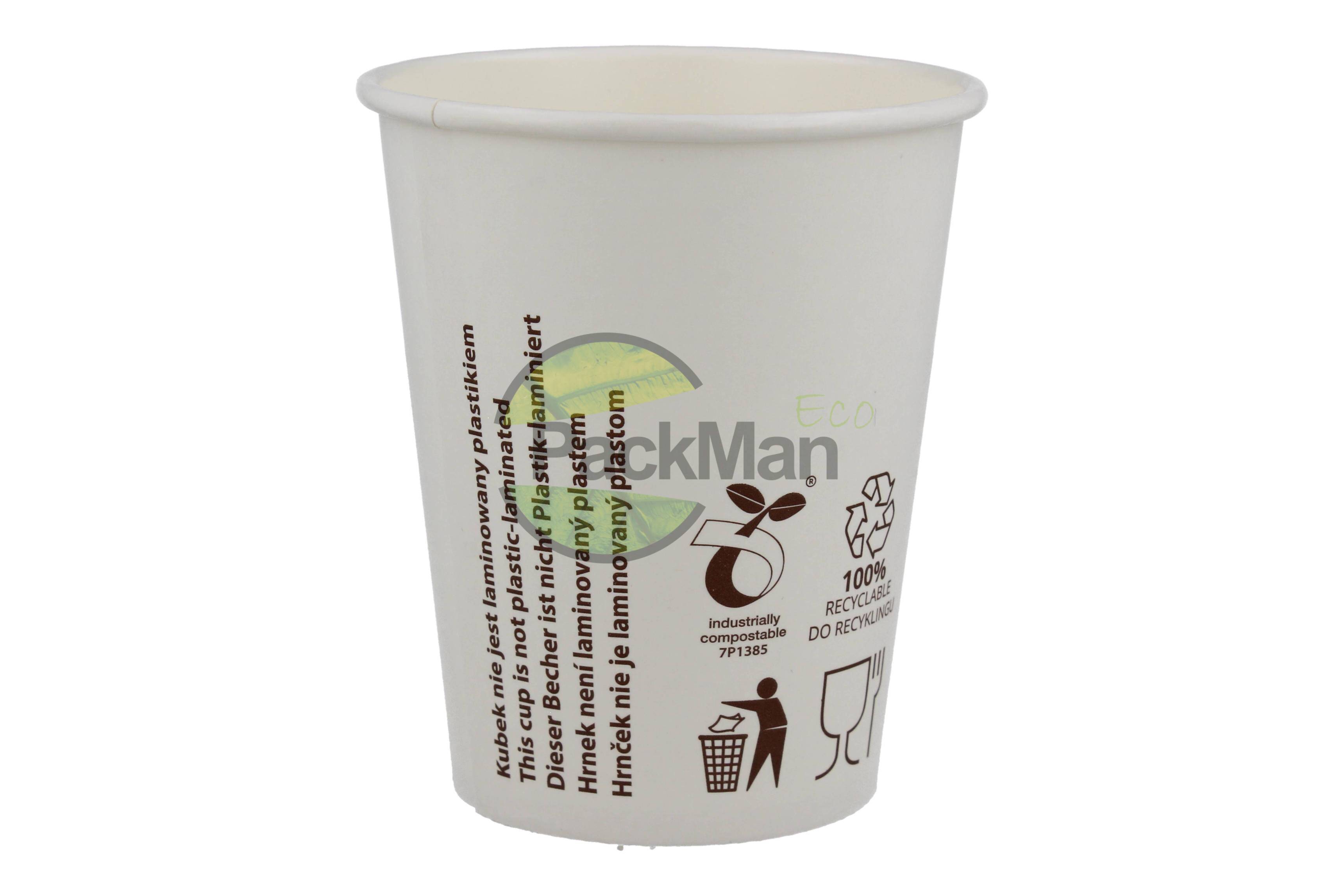 Becher 250 ml, weißes Papier PF B14266