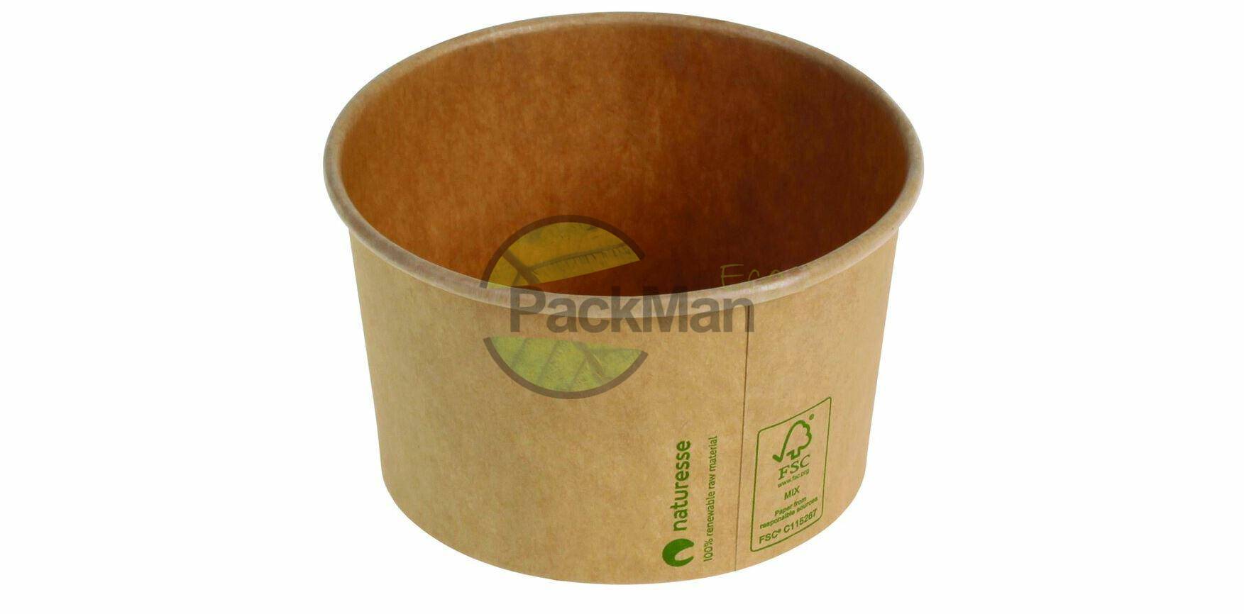 Pojemnik papierowy 240ml* kraft fi96mm,