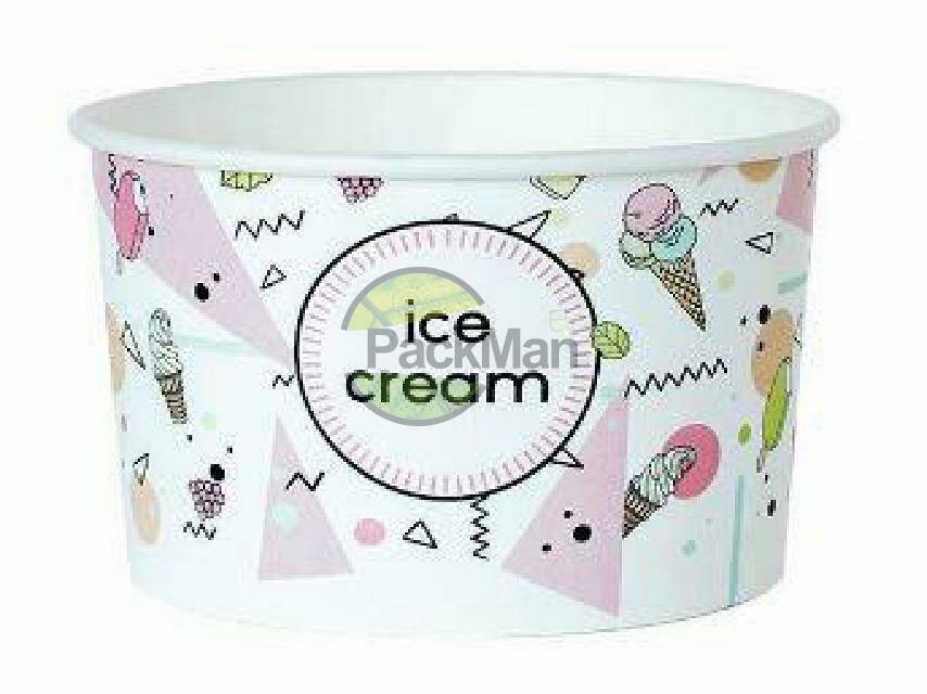 Pojemnik 130ml* papierowy ice cream