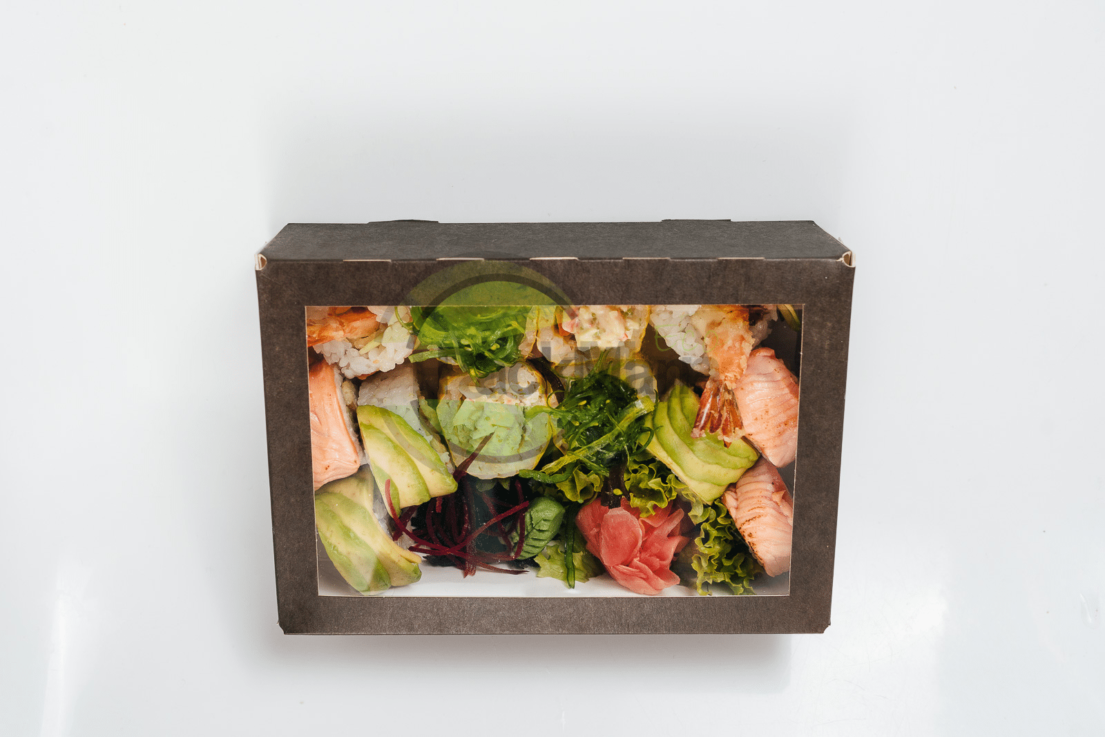 Sushi box p2 czarny 260x190x50 a140