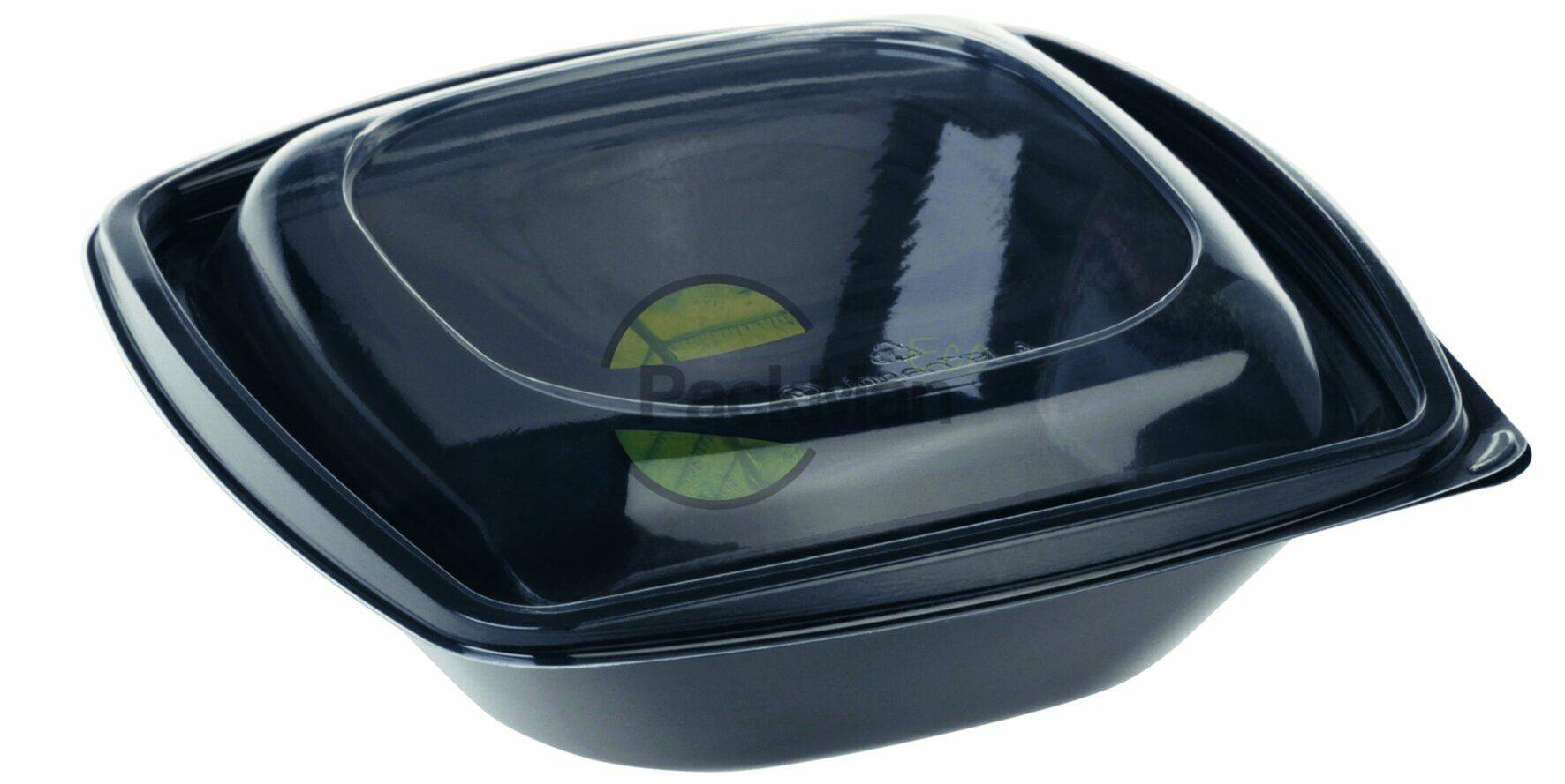 PLA-Schüssel mit Deckel, 720 ml, schwarz