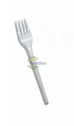 Wiederverwendbare weiße Plastikgabel