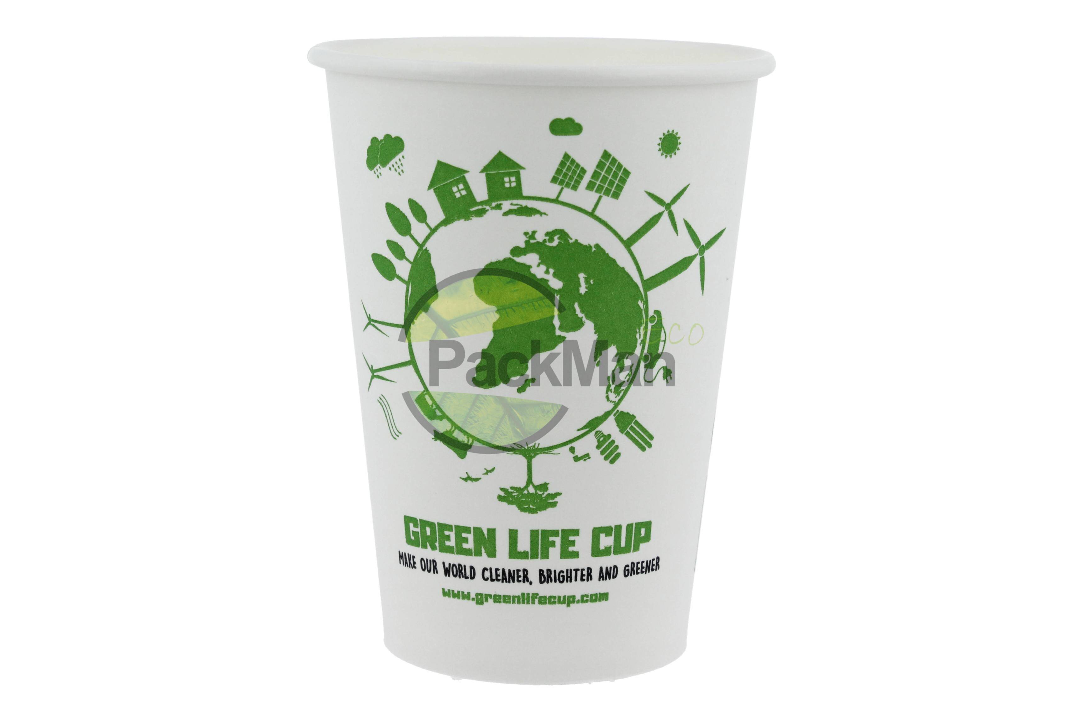 Kubek 200ml papier PF Green Life Plastic