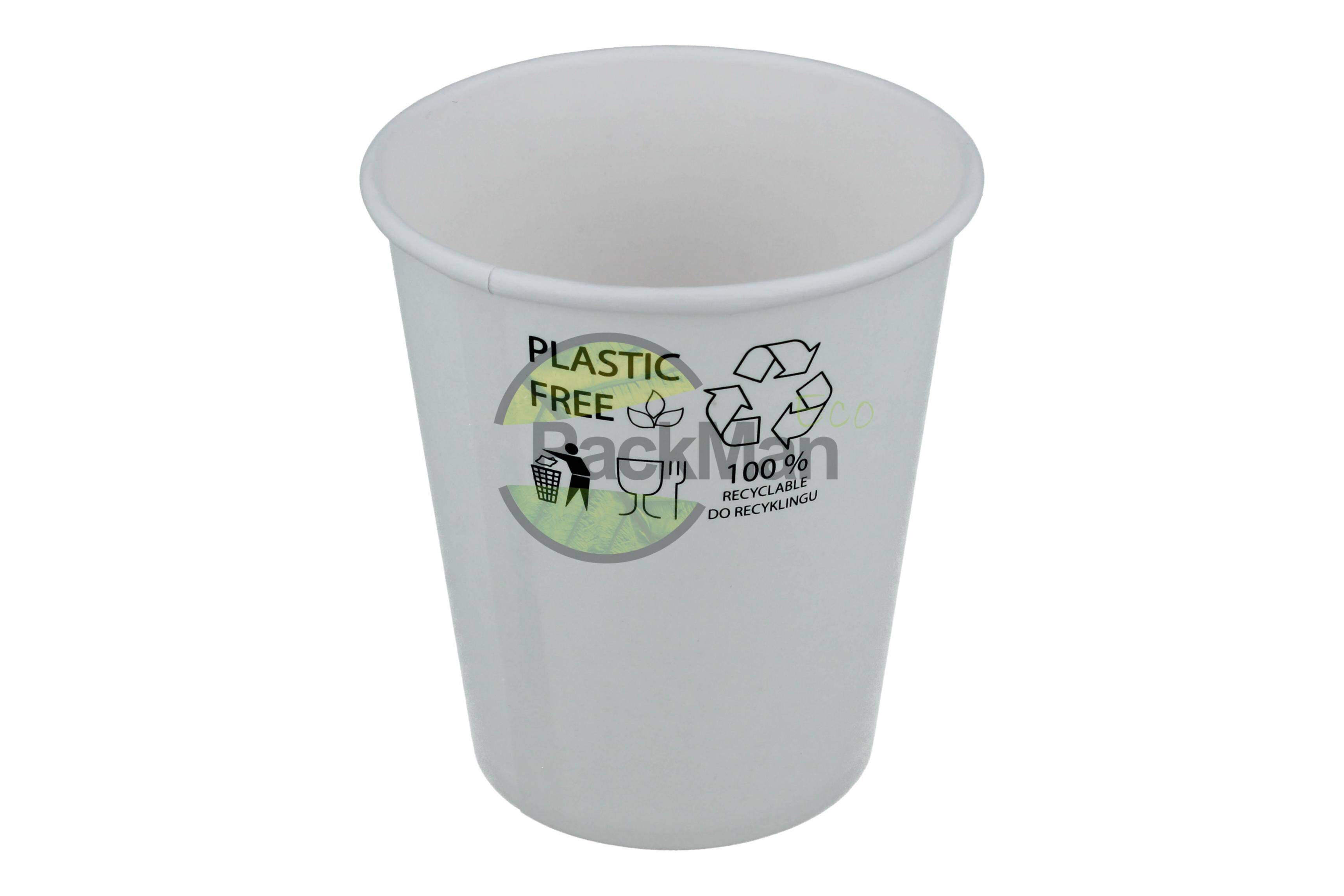 Kubek 250ml papier biały dyspersja wodna