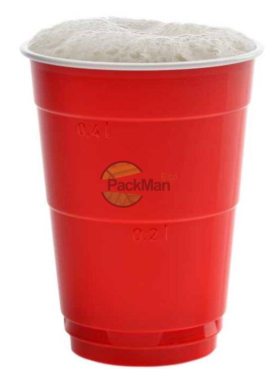 Kubek 400ml* czerwony huh Kubki