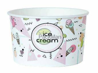 Pojemnik 360ml papierowy ice cream 37072