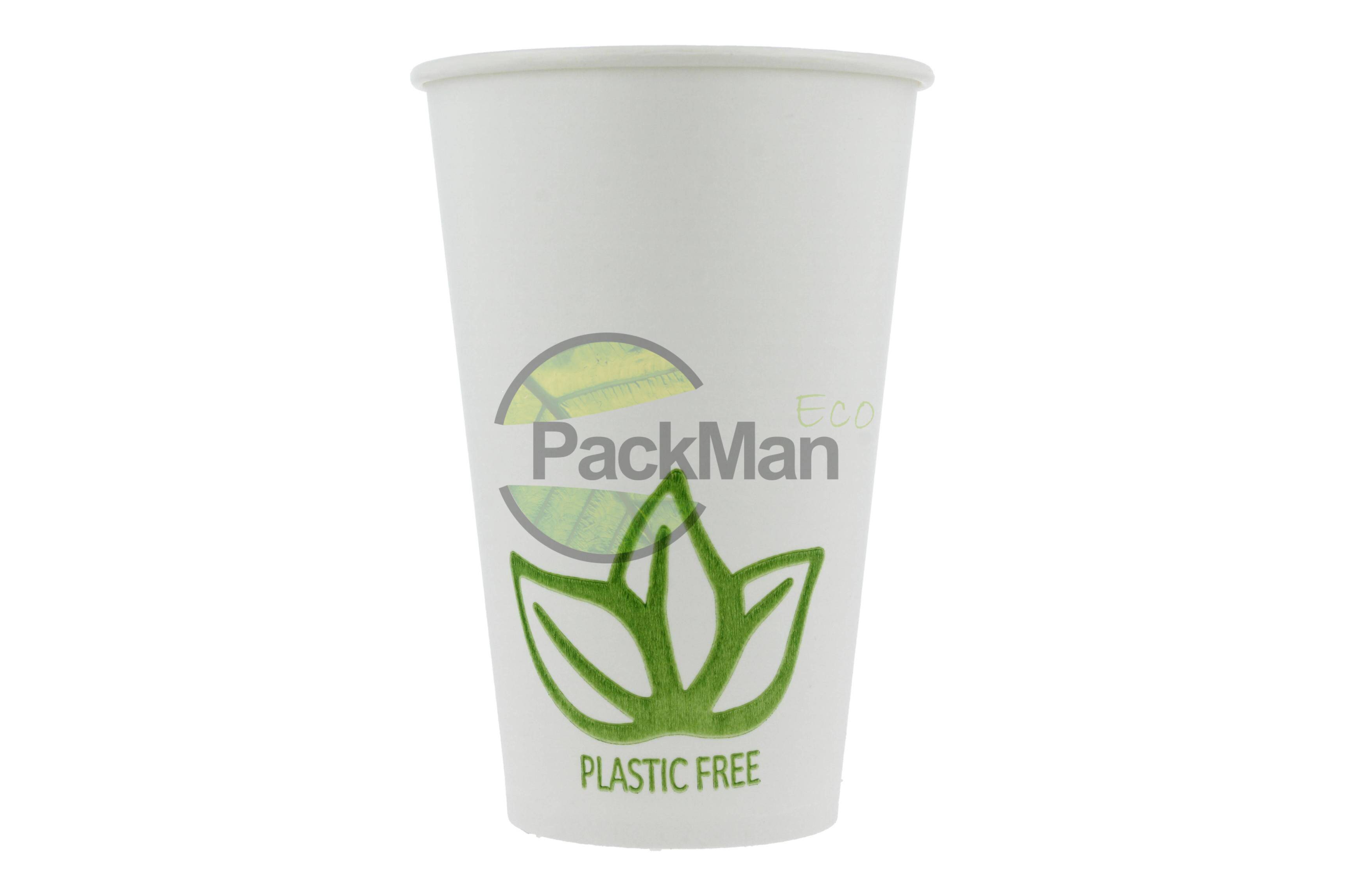 Kubek 350ml papier PF Green Leaf Plastic (Photo 3)