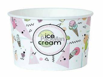 Pojemnik 245ml* papierowy ice cream