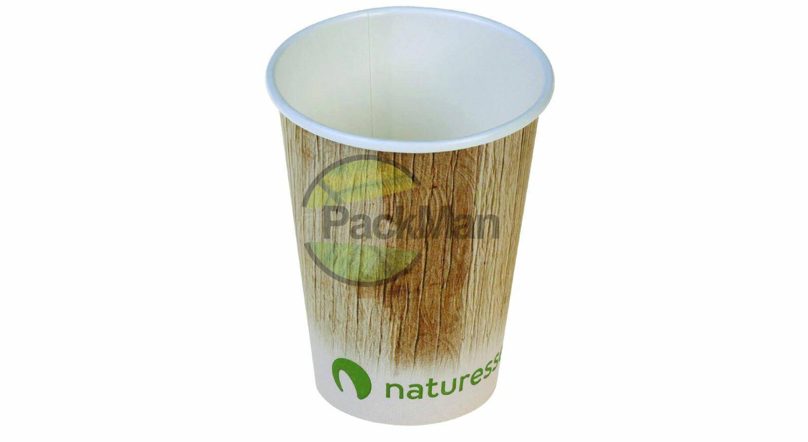 300ml Pappbecher mit Palmblattaufdruck
