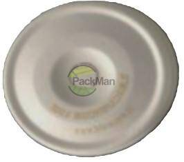 Öko-Papierdeckel q80mm (flach)