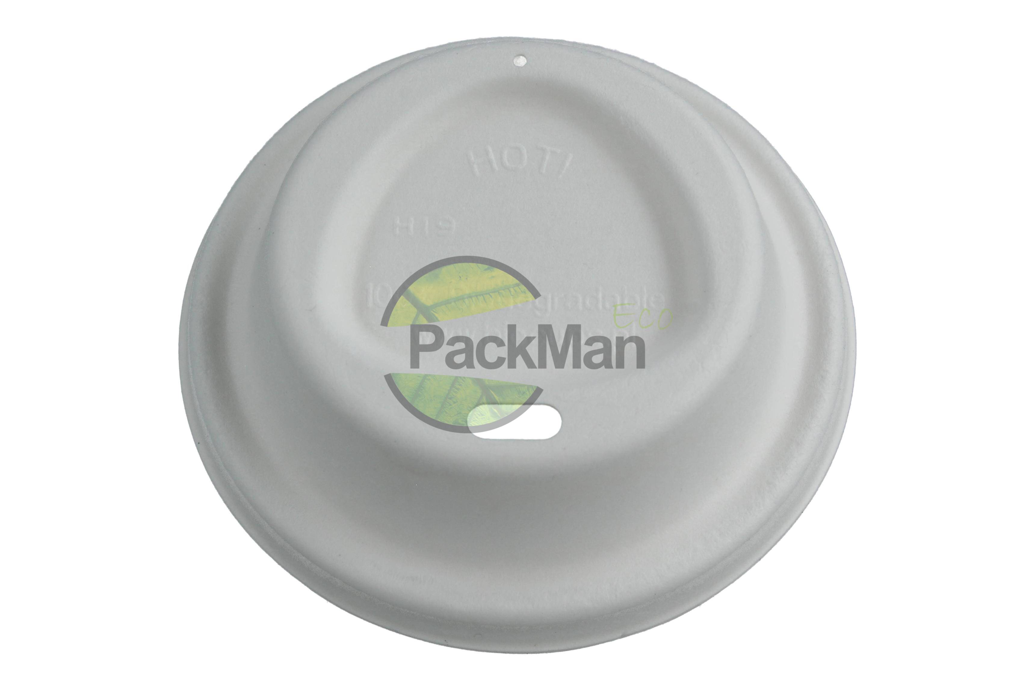 Eco lid 90mm made of sugar cane 5455