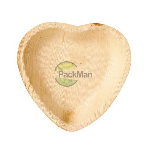 Palmblattteller 15x3 cm Herz 85501