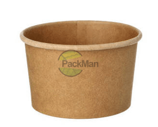 Pojemnik 350ml papierowy KRAFT fi90   do