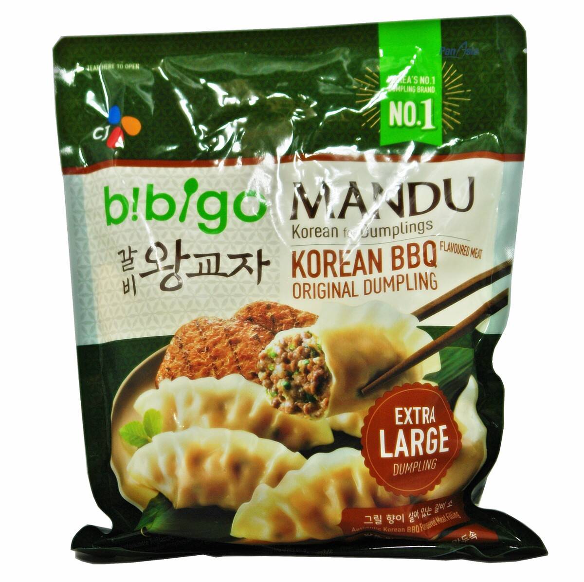 BIBIGO Pierogi Mandu Galbi BBQ 525 g (zwołowiną)