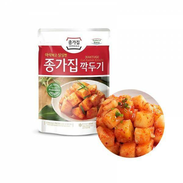 JONGGA Kimchi rzodkiew w kostkach 500g