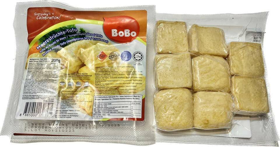 BOBO Tofu z owocami morza SG/ 200g x 25