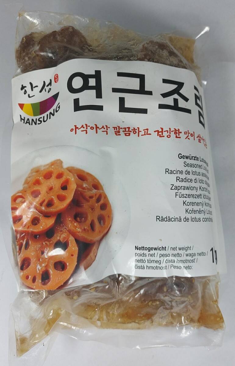 Kimchi korzeń lotosu 1kg (Zdjęcie 1)