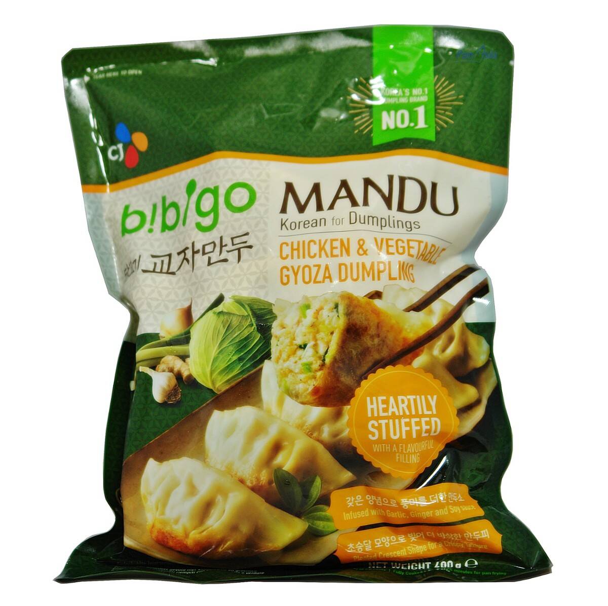 Mandu Bibigo chicken&vegetable 600g 비비고 치킨 교자만두