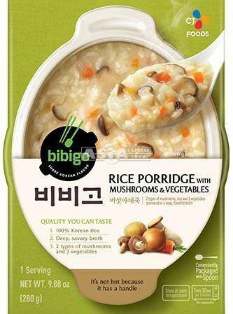 BIBIGO Kleik ryżowy z grzybami i warzywami 280 gx24