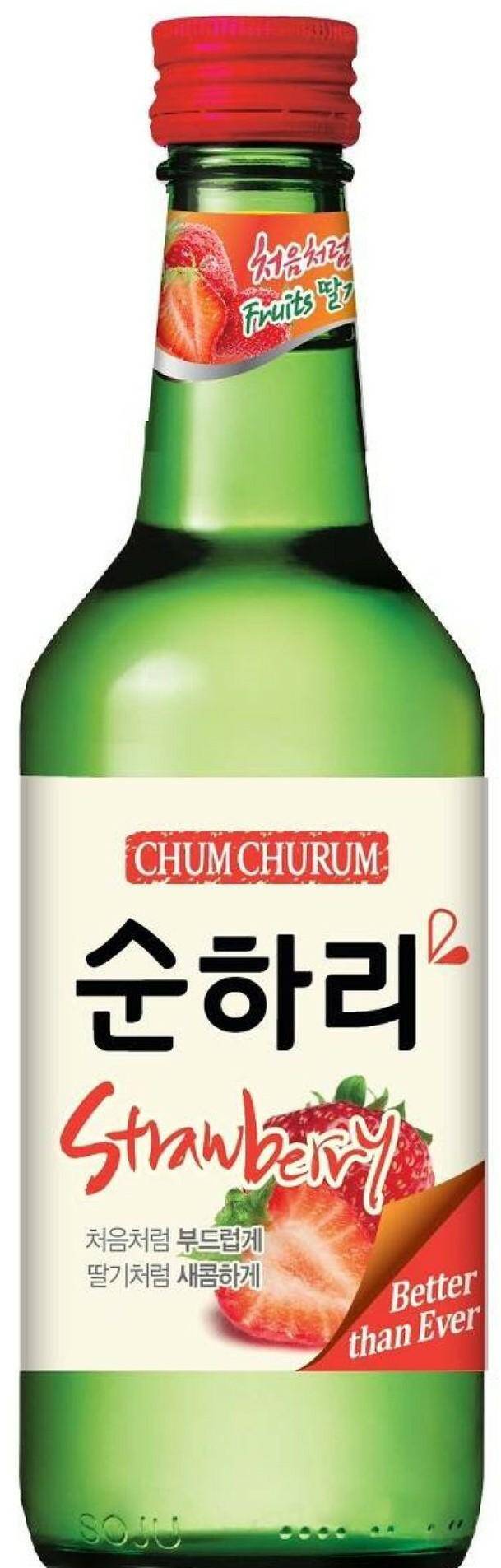 Soju `CHUM` Truskawkowe (12%alk) 360ml (Zdjęcie 1)