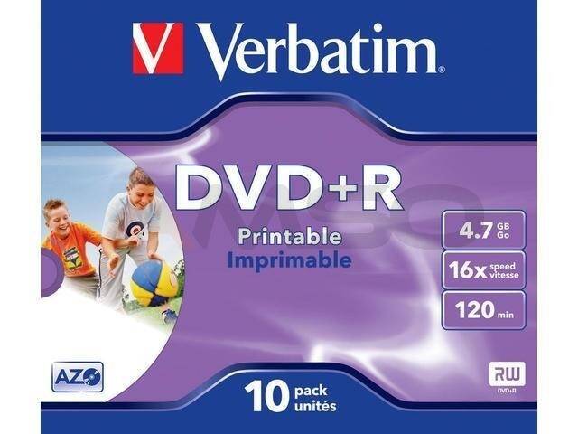 DVD+R/10 VERBATIM 4,7GB (Zdjęcie 1)