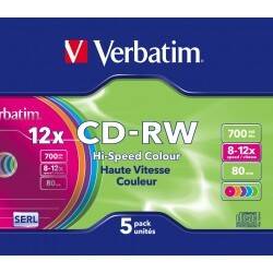 CD-RW 700MB VERBATIM