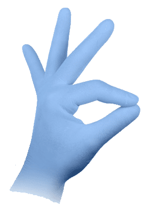 Rękawiczki nitrylowe niebieskie L 100szt