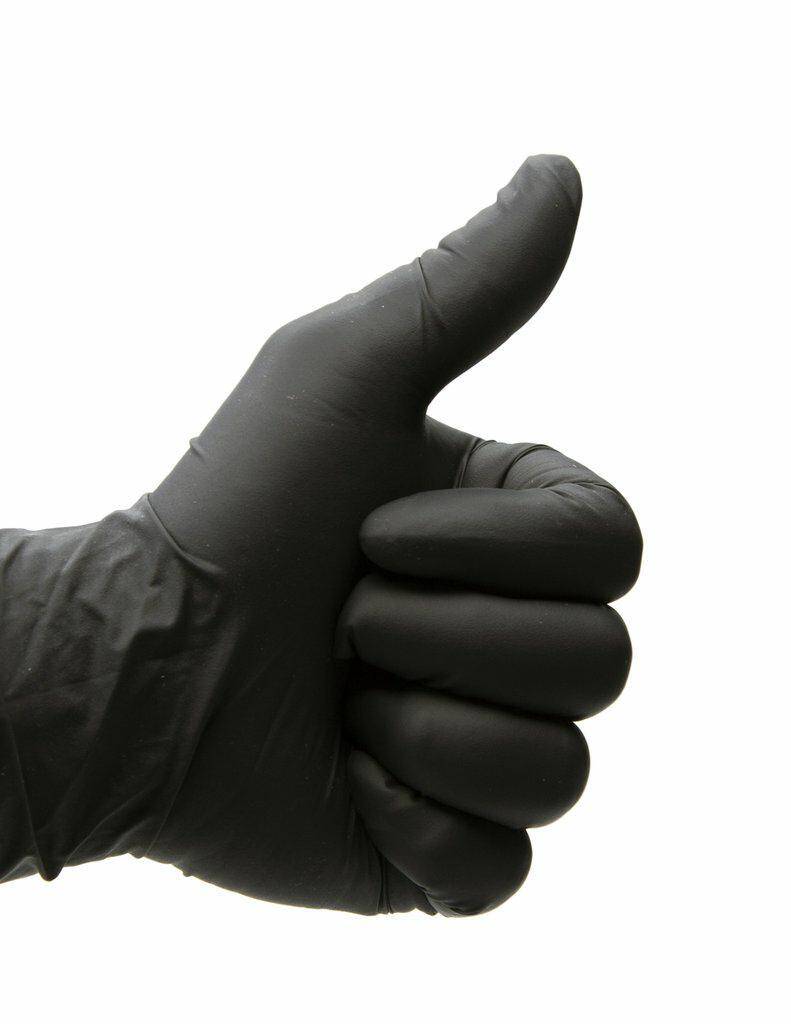 Rękawiczki nitrylowe czarne L 100szt BO
