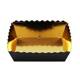 Tacka czarno-złota na ciastka, frytki, przekąski 115x90x45mm