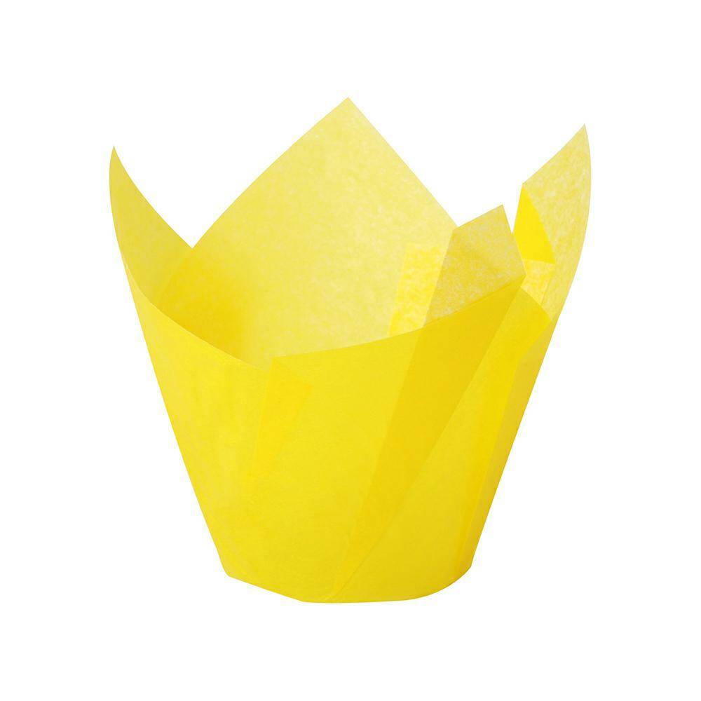 Muffiny tulipan żółte 50x80 mm