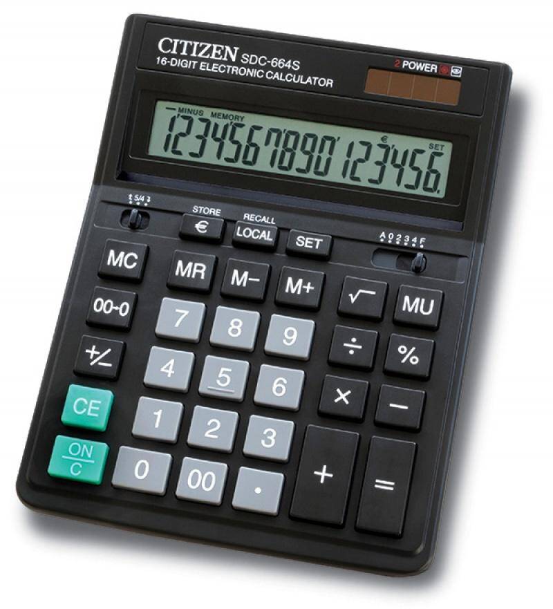 Kalkulator biurowy CITIZEN SDC-664S