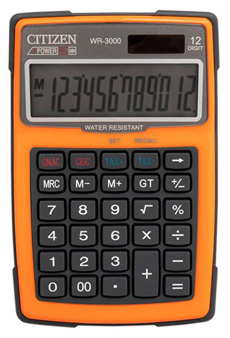 Kalkulator wodoodporny CITIZEN WR-3000