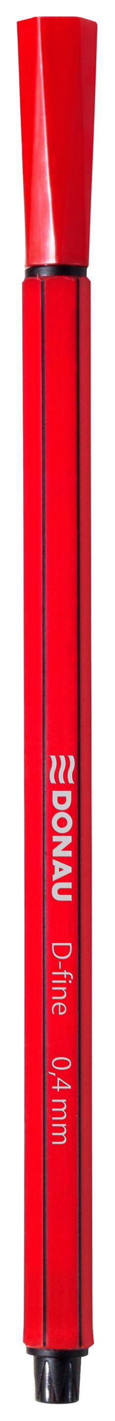 Cienkopis DONAU D-Fine  0 4 mm  czerwony