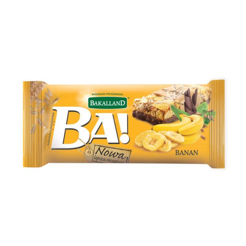 Baton zbożowy banan  Bakalland  40g
