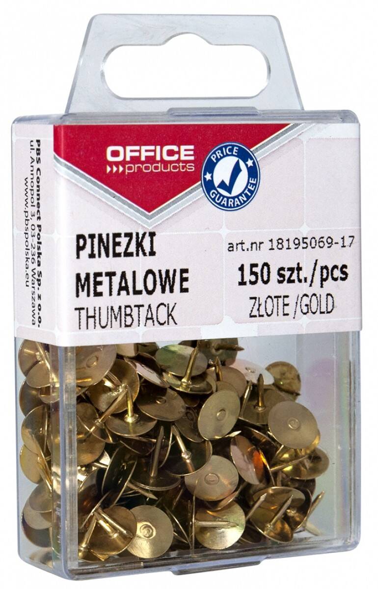 Pinezki Metalowe W Pudełku 150 Szt.