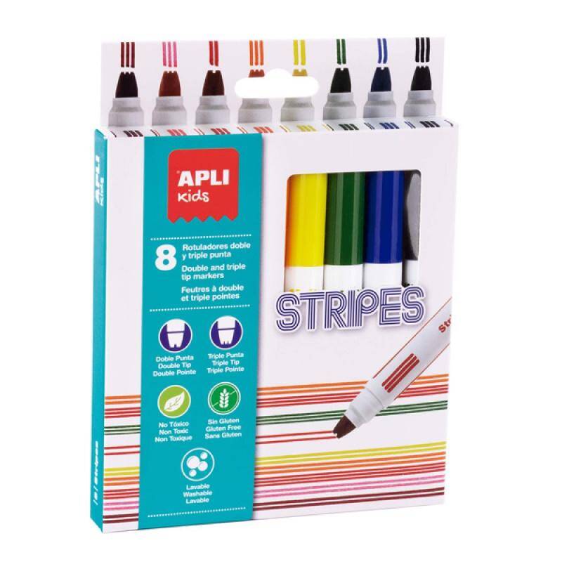 Flamastry APLI Kids  stripes-paski  8