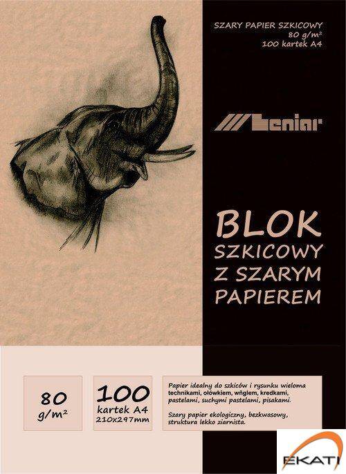 Blok szkicownik A4 100ark. 80g. papier