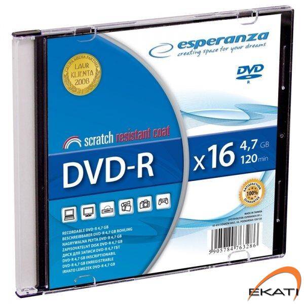 Płyta DVD-R ESPERANZA 4 7GB x16 - Slim