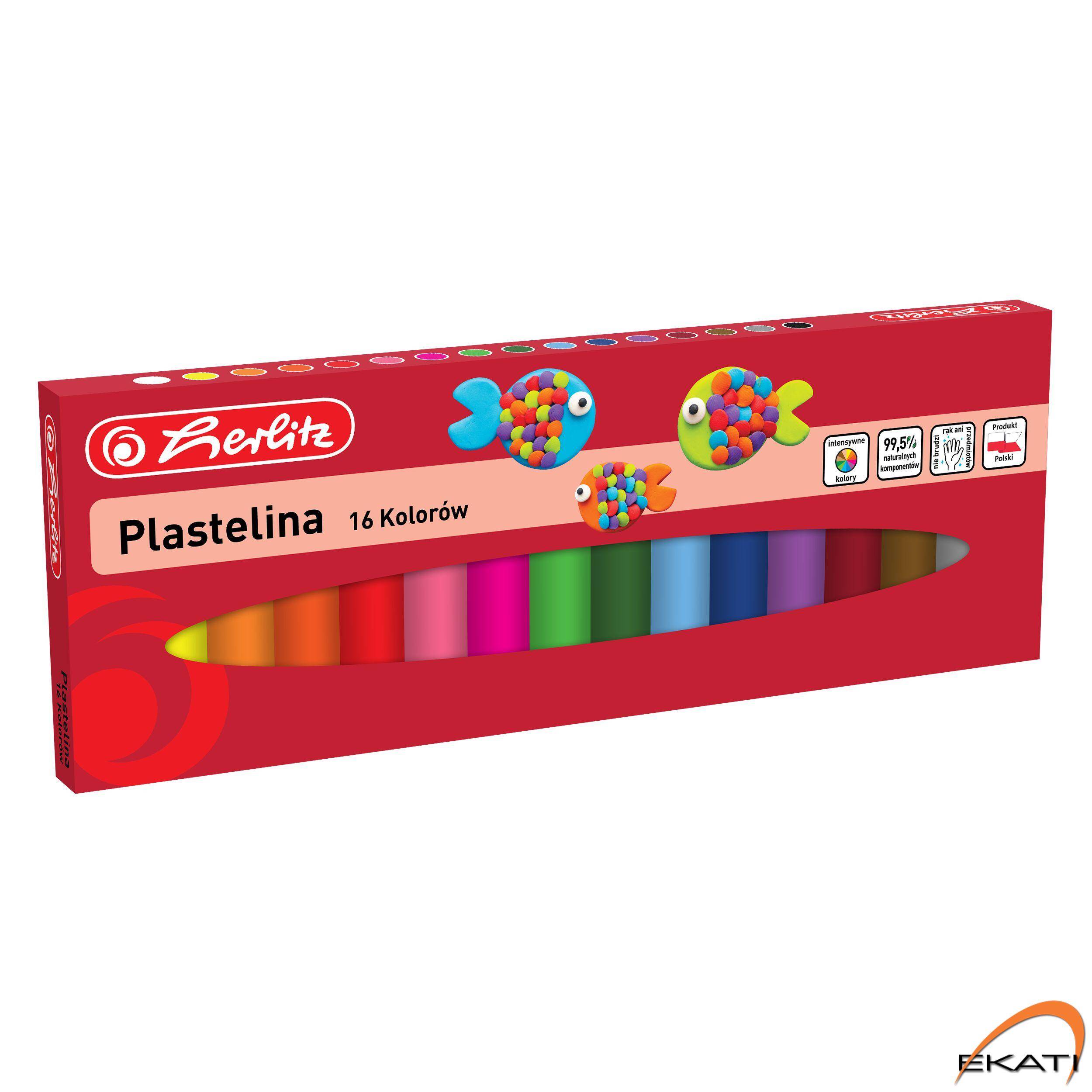 Plastelina 16 kolorów 9570797 Herlitz