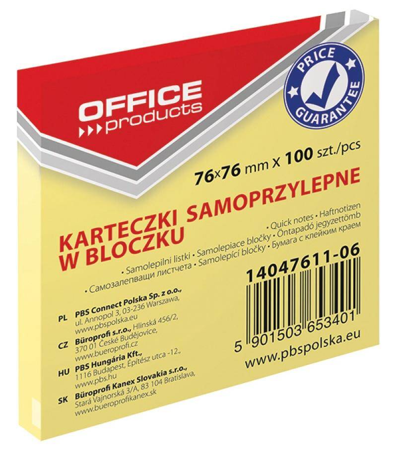 Bloczek samoprzylepny OFFICE PRODUCTS