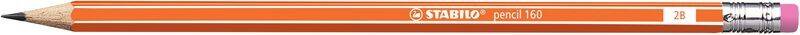Ołówek 160 Z Gumką 2B Orange Stabilo