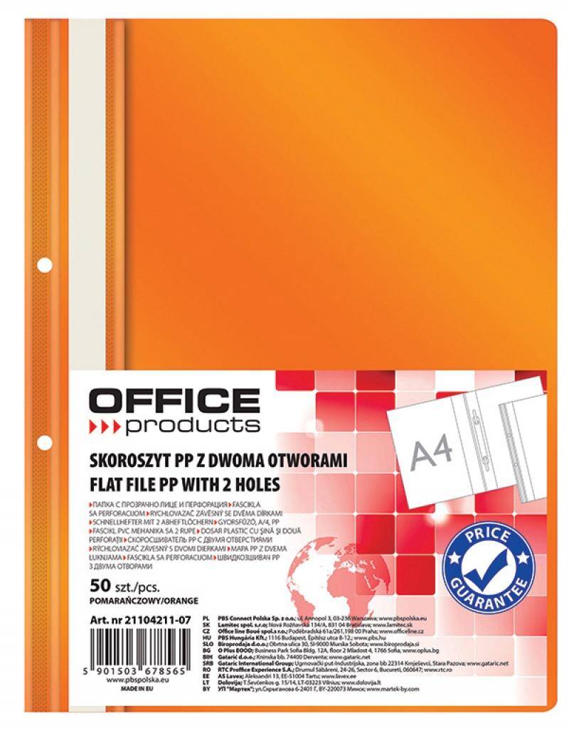 Skoroszyt OFFICE PRODUCTS  PP  A4  2