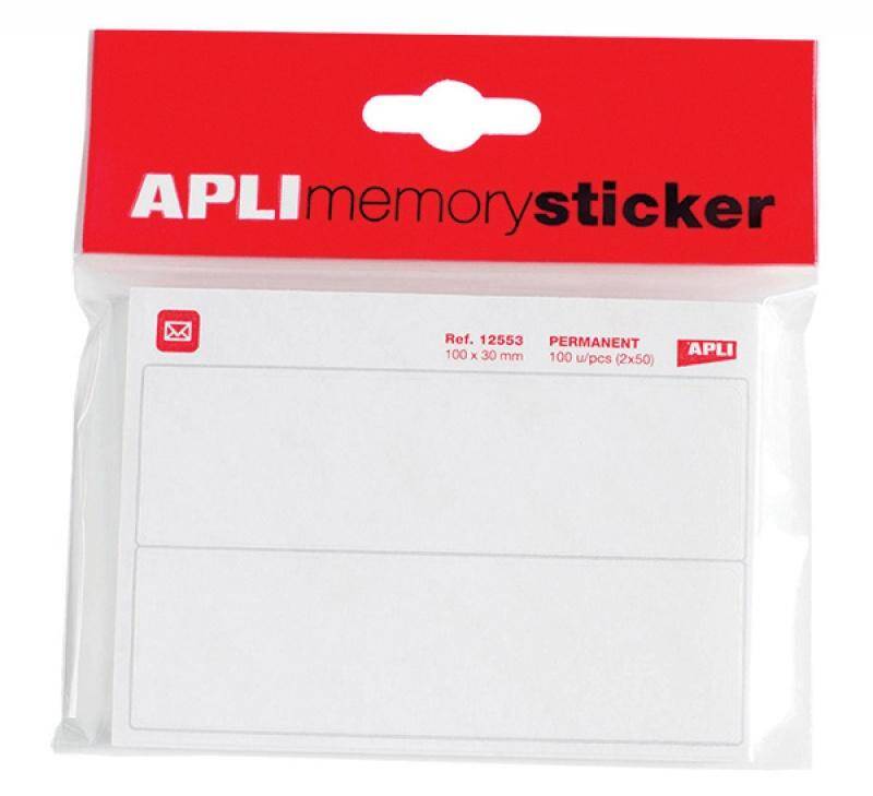 Etykiety pocztowe APLI  w bloczku