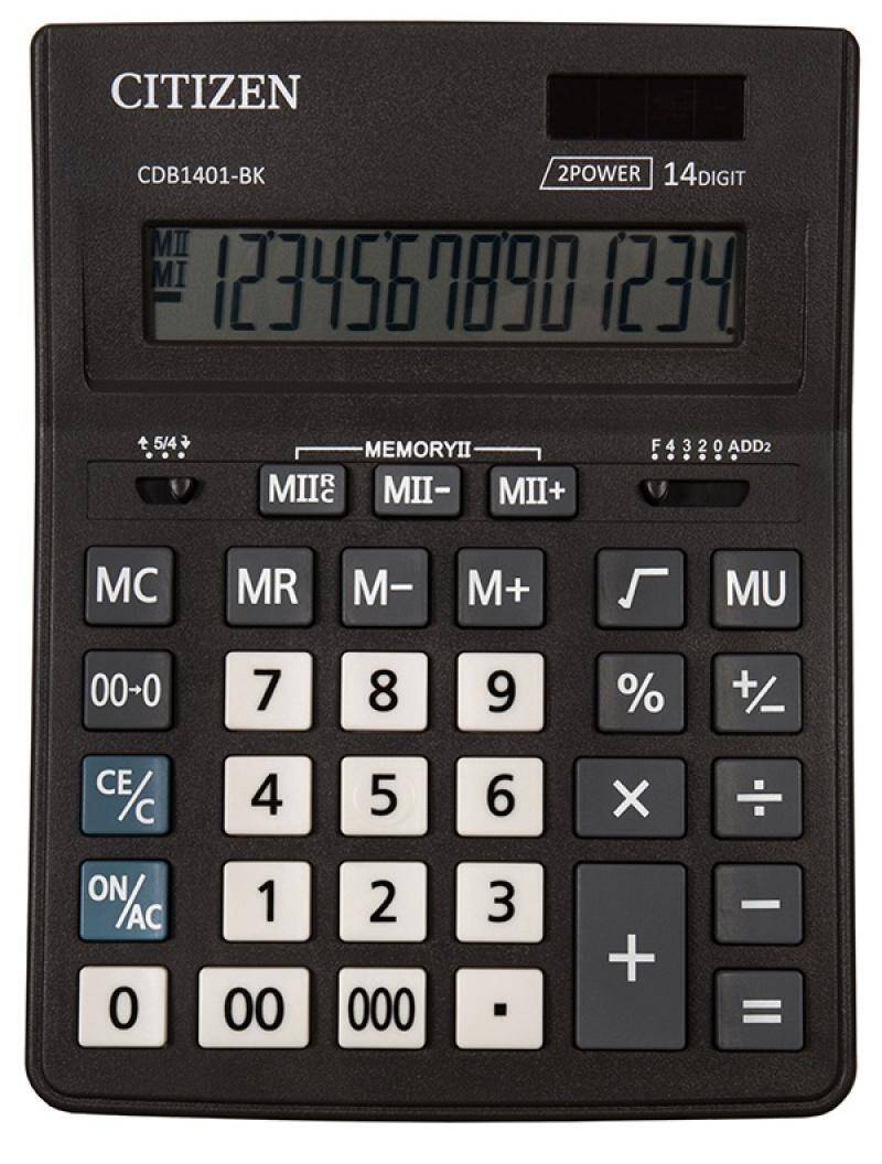 Kalkulator biurowy CITIZEN CDB1401-BK