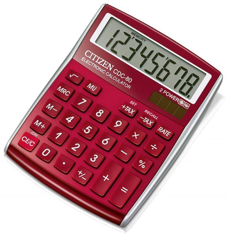 Kalkulator biurowy CITIZEN CDC-80 RDWB