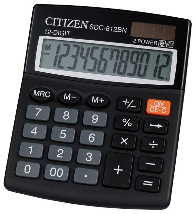 Kalkulator biurowy CITIZEN SDC-812NR