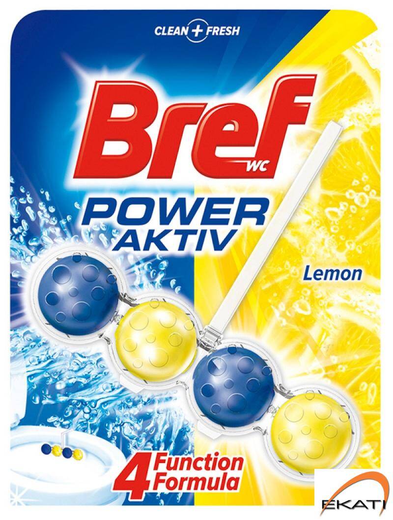 BREF Zawieszka WC POWER AKTIV 50g Lemon